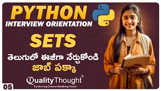 Python Sets - Operations and Examples Python Interview Orientation Sessions in Telugu Session