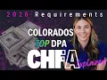 CHFA 2026 Requirements - DPA Denver Colorado