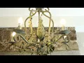 Vintage Chandelier Rewire and Installation candelabros Recablage lustre retro