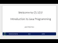 Lecture 4 Expressions Variables in Java Introduction to Java Programming