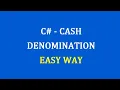 C Converting Cash to Denominations of 2000 500 200 100 50 20 10 5 2 1