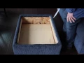 How to change a Regular Ottoman to a Storage Ottoman