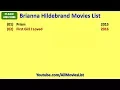 Brianna Hildebrand Movies List