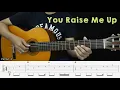 Lagu You Raise Me Up - Josh Groban - Fingerstyle Guitar Tutorial + TAB \u0026 Lyrics