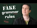 Grammar rules you can stop sticking to