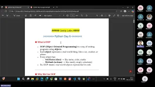 Python Programming - Day 6 Object-Oriented Programming OOPs Concepts in Python RWS JASIQ Labs