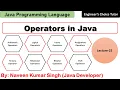 Operators in Java Java Programming Language Java