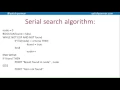 Serial and Binary searches - A Level Computer Science