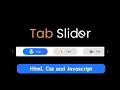 How to create Draggable Slider Tabs HTML CSS and JavaScript