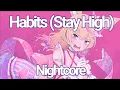 Download Lagu Nightcore - Habits (Stay High) - (Rock Version)