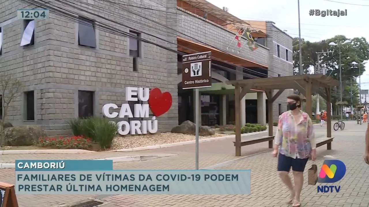 Familiares de vítimas da Covid-19 podem prestar última homenagem em Camboriú