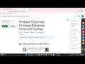 Firebase Essentials Firestore Database Write with Python