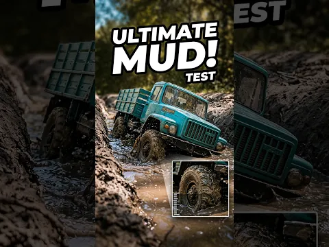 RC Truck 4x4 Stuck in MUD