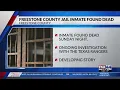 Freestone County Jail inmate found dead