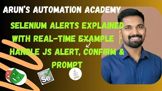 Selenium Alerts Explained with Real-Time Example Handle JS Alert Confirm Prompt