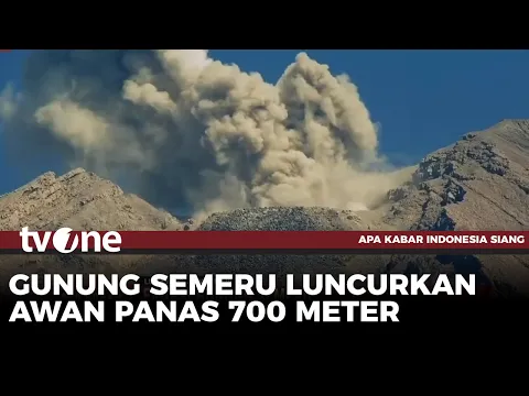 Gunung Semeru Alami Erupsi Dengan Tinggi Letusan 700 Meter di Atas Puncak
