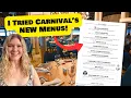 2026 Review Carnival s NEW Main Dining Room Menus