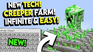 مزرعة Bedrock Creeper Farm النهائية لعام 2025 ميكانيكا 1 21 الجديدة 