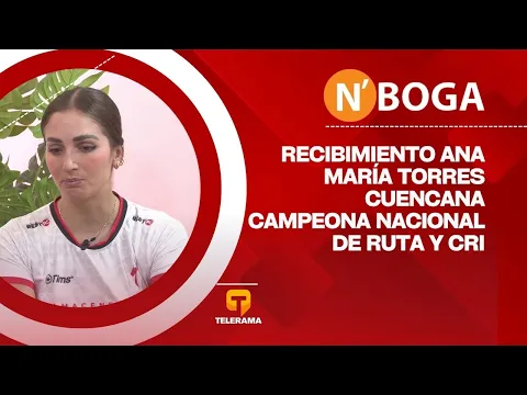 Recibimiento Ana María Torres Cuencana campeona nacional de ruta y CRI