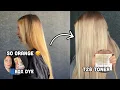 Doing My Own Balayage At Home Fixing The Oranginess With Wella T28 Toner