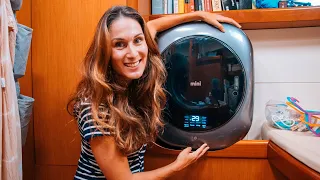 Installing a WASHING MACHINE in our 40ft sailboat  #87