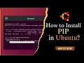How to install PIP in Ubuntu