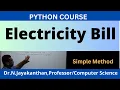 Python Program to Calculate Electricity Bill Step-by-Step Board Explanation