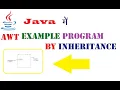 AWT Example Program by Inheritance in Java