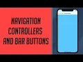 Navigation Controllers and Bar Buttons in Swift
