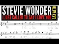 Download Lagu STEVIE WONDER [sheet music Alto Saxophone] I JUST CALLED TO SAY I LOVE YOU