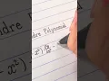 Can you write like this Master the Legendre Polynomial