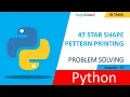 Python Pattern Program Print String Cross Pattern Coding Interview Problem
