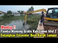 Lagu Mantap‼️Panitia Macing Gratis Kali Gabus Jilid 2 Datangkan Excavator Buat Keruk Lumpur