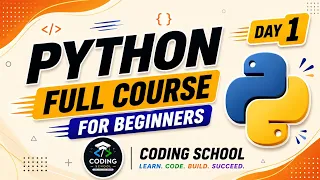 Python Full Course for Beginners Day 1 Variables Data Types Operators