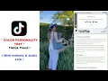 How to take the color personality test color personality test tiktok trend tutorial New trend