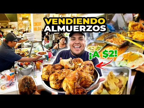 Download MP3 🫢VENDIENDO ALMUERZOS en el MERCADO CENTRAL *vendimos todo rápido*😳