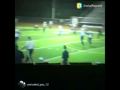 Zane Robbins football hit