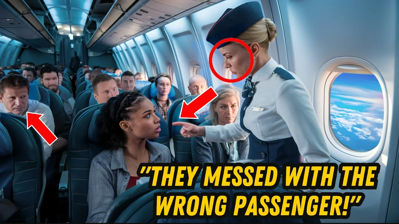Outline Video Flight Attendant Kicks Black Girl Off Plane, 7 Minutes Later She Owns the Airline!