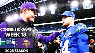 Seahawks vs Vikings 2025 Week 13 Condensed Game NFL Highlights