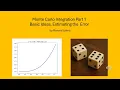 Monte Carlo Integration Part 1 - Basics