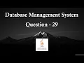 DBMS Question Session Task No 29 1st Year Semester 01 Java Institute Pathum Bandara