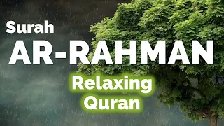 Download Relaxing reading Quran to the sound of rain | Surah 55 Ar-Rahman | Omar Hisham MP3