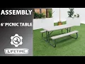 Lifetime 6-Foot Picnic Table Lifetime Assembly
