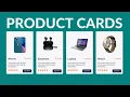 Create Product Card using HTML CSS Responsive Product Cards Design