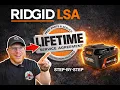 RIDGID REPLACEMENT BATTERIES LSA -How to register them