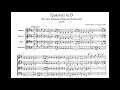 Mozart, String Quartet 20, K.499, "Hoffmeister" - Video Score - Hagen Quartett