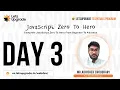 Javascript Essentials Program Day 3 LetsUpgrade