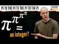Why π^π^π^π could be an integer (for all we know!).