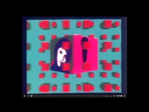 Flying Cube (1973) - First polygonal rotating object computer animation
