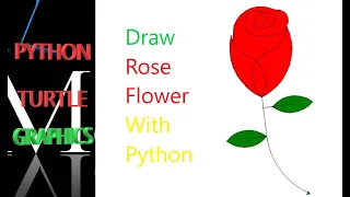 Draw Rose Flower With Python Turtle Python turtle Graphics